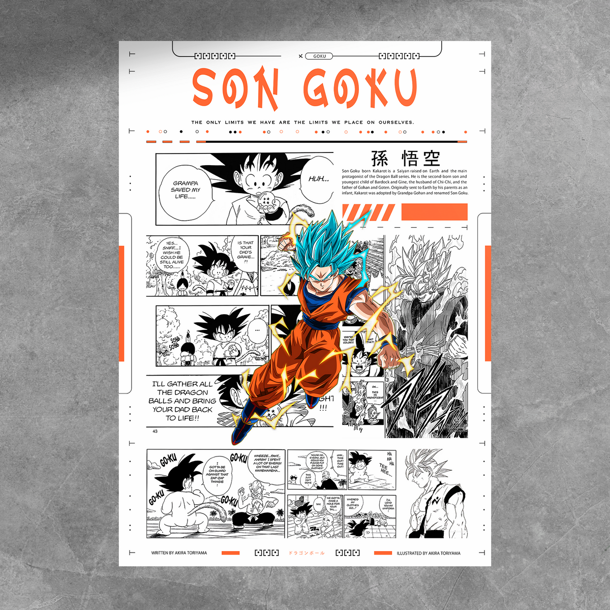 SSGS Goku Manga Poster