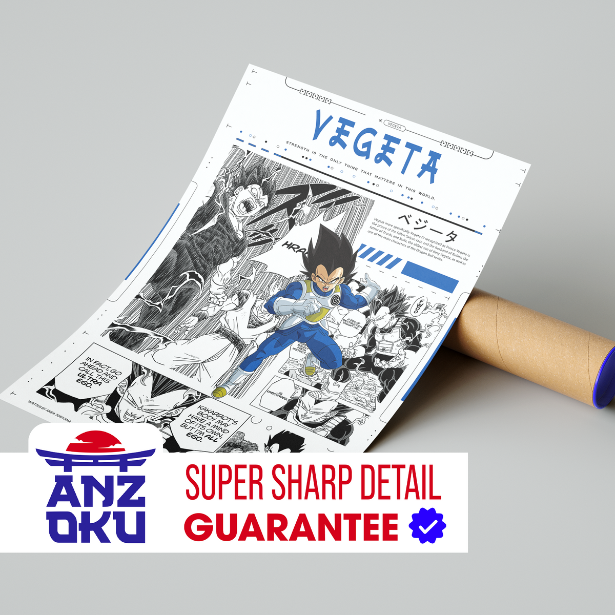 Vegeta Manga Poster