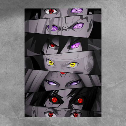 Naruto Anime Eyes Poster