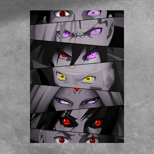 Naruto Anime Eyes Poster