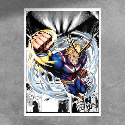 All Might Manga Poster