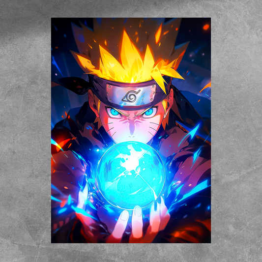 Naruto Uzumaki Rasengan Poster