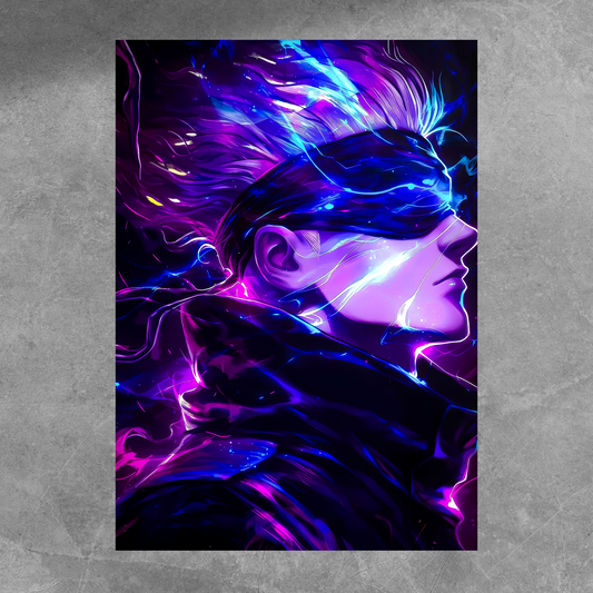 Gojo One Fire Poster