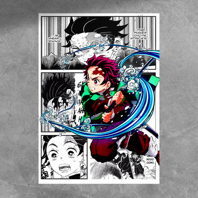 Tanjiro Manga Poster