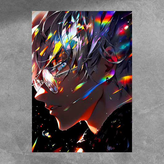 Gojo Holographic Poster
