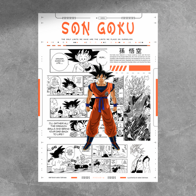 Goku Manga Poster