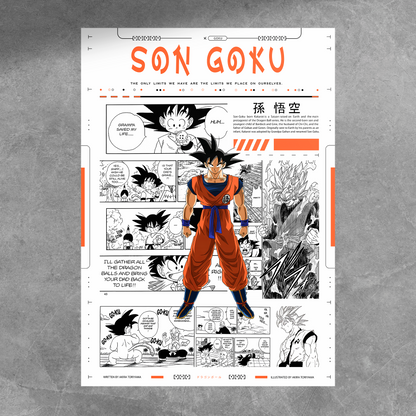 Goku Manga Poster