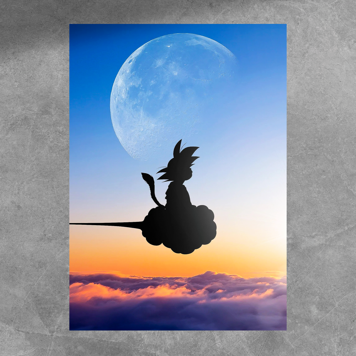 Goku Cloud Poster