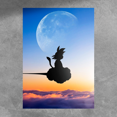 Goku Cloud Poster
