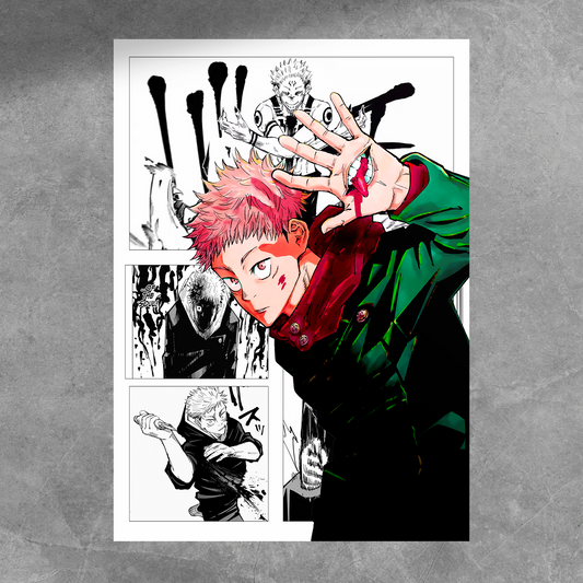 Yuji Itadori Manga Poster