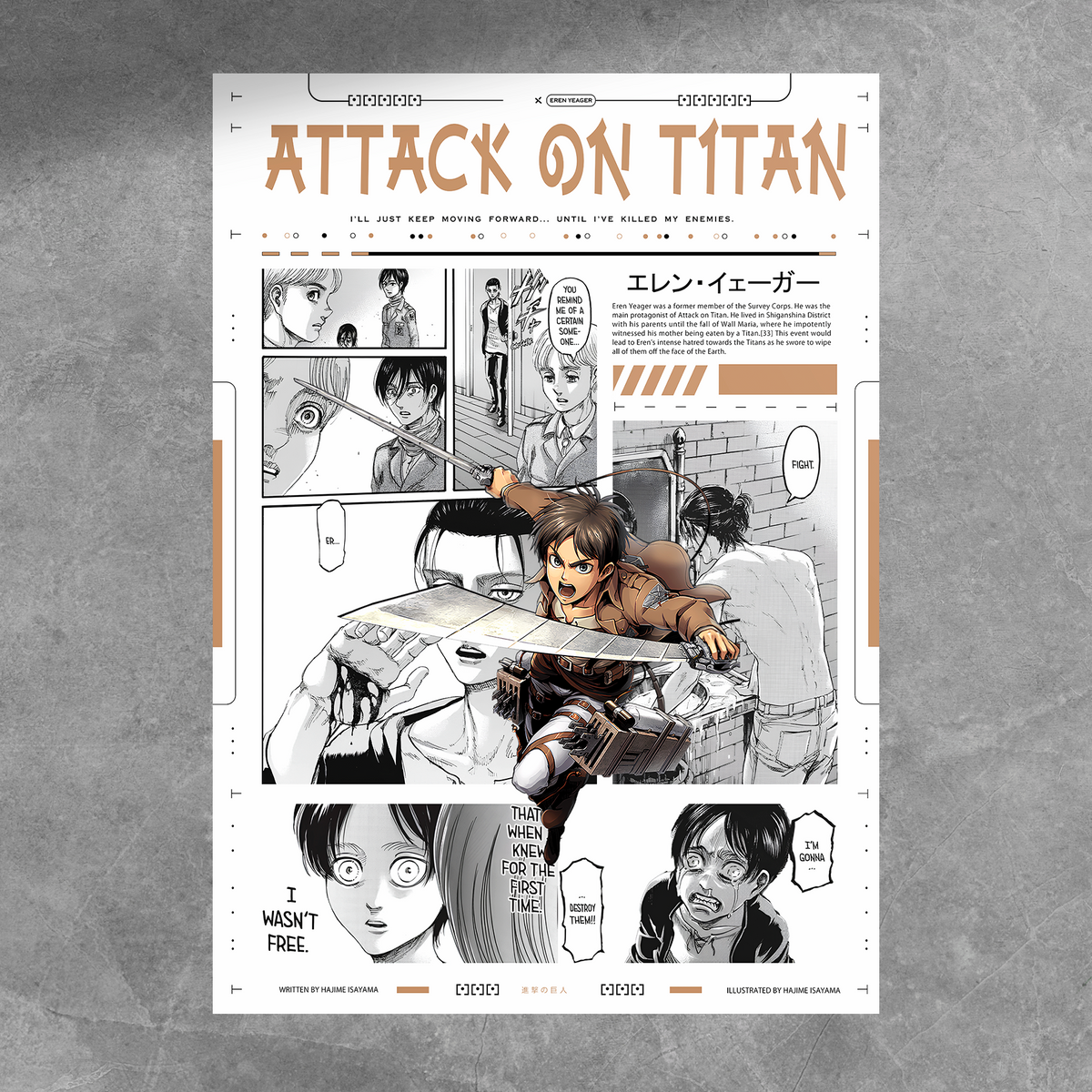 Eren Manga Poster