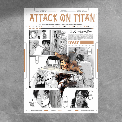 Eren Manga Poster
