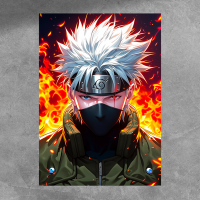 Kakasi Hatake Fire Poster