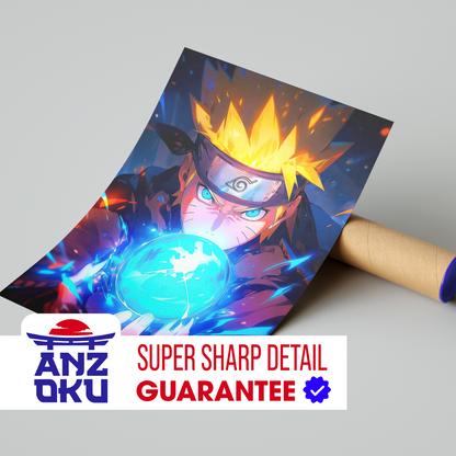 Naruto Uzumaki Rasengan Poster