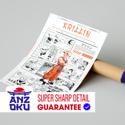 Krillin Manga Poster