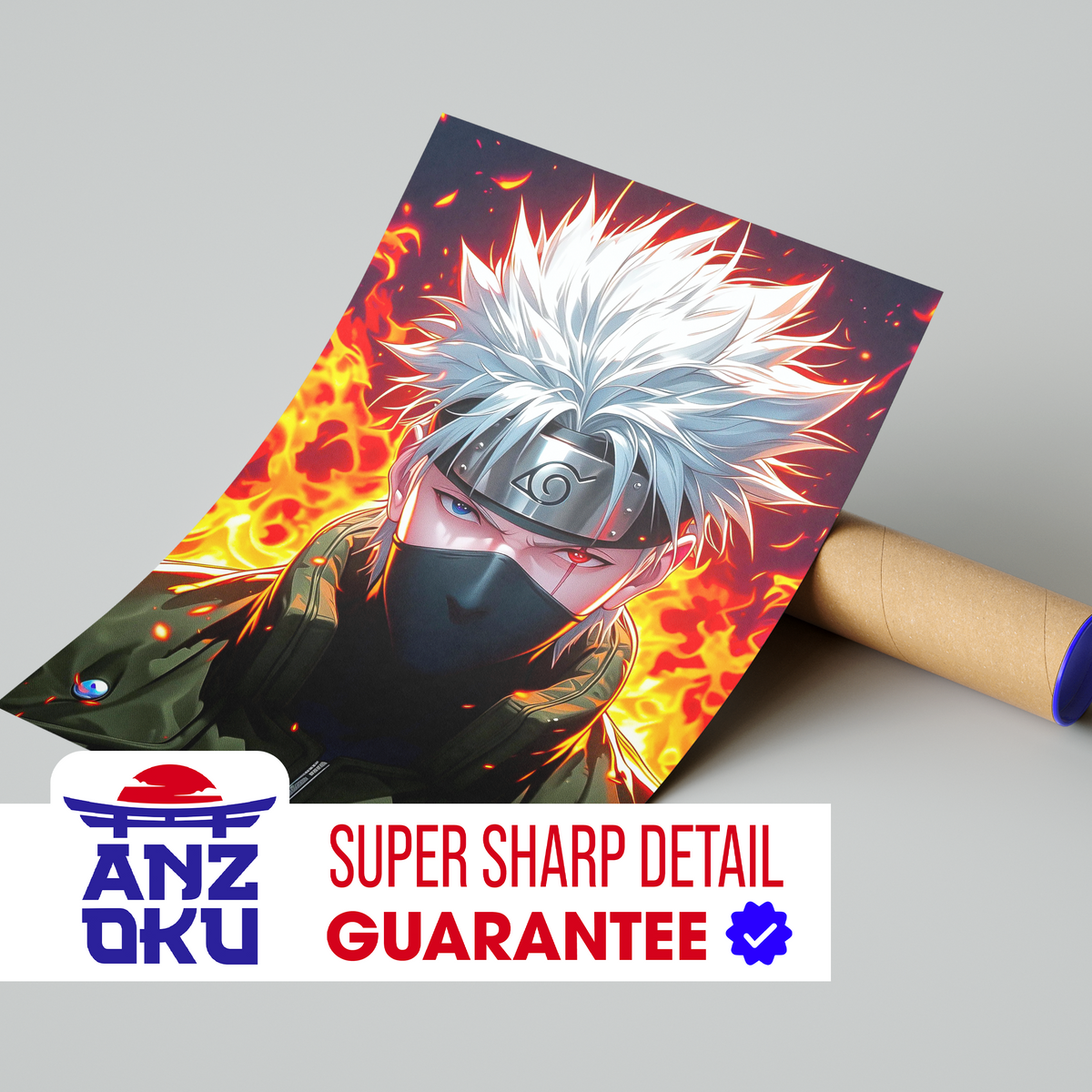 Kakasi Hatake Fire Poster