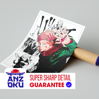 Yuji Itadori Manga Poster