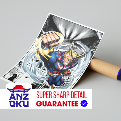 All Might Manga Poster