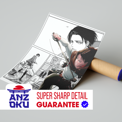 Levi Manga Poster