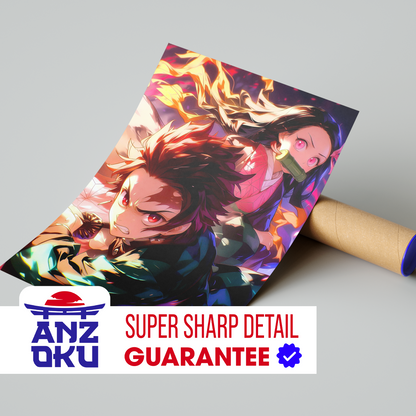 Nezuko & Tanjiro Poster