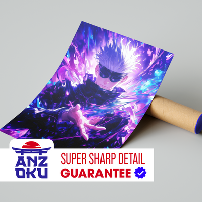 Satoru Gojo Flux Poster