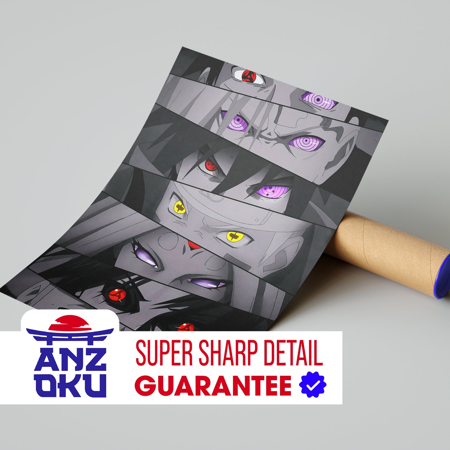 Naruto Anime Eyes Poster