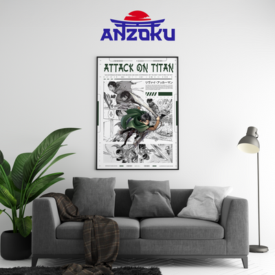 Levi Manga Poster