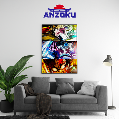 Zenitsu Hashibara Tanjiro Poster