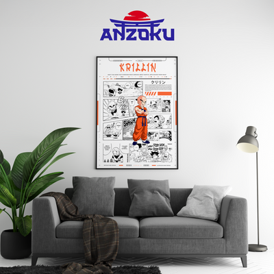 Krillin Manga Poster