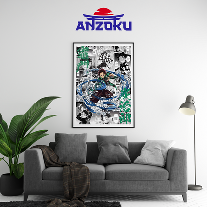 Tanjiro Manga Poster