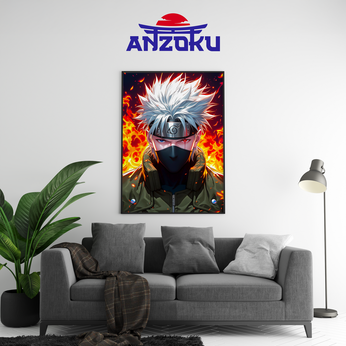 Kakasi Hatake Fire Poster