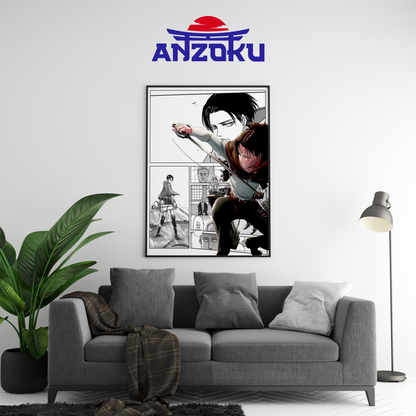 Levi Manga Poster